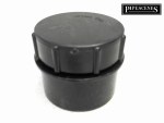 BLACK 55mm 2" Waste Access Cap / Rodding Eye - Image 4