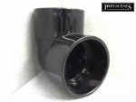 BLACK 32mm 36mm Solvent Weld Glue Waste Pipe Elbow Knuckle Bend 90° - Image 3