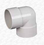 WHITE 32mm 36mm Solvent Weld Glue Waste Pipe Elbow Knuckle Bend 90°