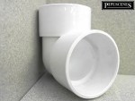 WHITE 36mm 1.25" 90 Degree Elbow Bend - Image 2