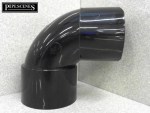 40mm (43mm) Black Solvent Weld 90 Degree Street Elbow | 1.5" M+F Conversion Bend - Image 2