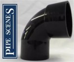 BLACK 55mm M+F 90 Degree Street Elbow Bend - Image 3