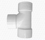WHITE 32mm 36mm Solvent Weld Glue Waste Pipe Swept Equal Tee Branch 92.5°