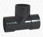 Solvent Weld Equal Tee Junction Swept - Waste Water Glue Fit Cement Fitting 43mm