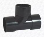 Solvent Weld Equal Tee Junction Swept - Waste Water Glue Fit Cement Fitting 55mm
