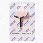 Ivory Colour 45mm Diameter Kitchen Sink Pop Up Waste Plug McAlpine CARD-15