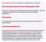 Box of 100 - 15mm Quick Lock Pipe Clips - for Copper or Plastic Pipes - Image 3