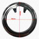 Paini Swan Mixer Tap Base Ring Plinth BRUSHED NICKEL Plastic & O Ring Seal 50mm - Image 5