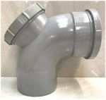 110mm Grey Soil Pipe Access Bend Inspection Eye Elbow Single Socket - Image 4