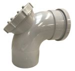 110mm Grey Soil Pipe Access Bend