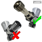 Telescopic Radiator Valve Extension Piece Adjustable Lockshield Fitting - Image 5