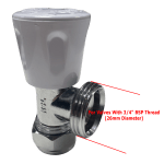 Telescopic Radiator Valve Extension Piece Adjustable Lockshield Fitting - Image 4