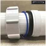 32mm 34mm 36mm Joiner Coupling Compression Multifit 1 1/4" Basin Waste Pipe Join - Image 3