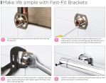Easy Fit Fast Fix Shower Valve Fixings for Bar Valves PAIR - Image 5