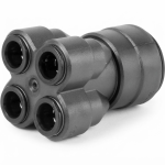 John Guest Speedfit SFM512210E Inline 4 Way Pipe Manifold 22mm x 10mm 4 Ports