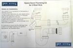 SK2 Sink Waste Kit Double Sink for Double Bowled or 1 and a Half Bowl Trap Kit - Image 2