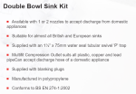 SK2A Sink Waste Kit Double Sink Double Bowl or 1 and a Half Bowl Trap 2 Nozzles - Image 2