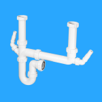 McAlpine SK2A Kitchen Sink Waste Kit | Double & 1.5 Bowl Trap & Dual Connector