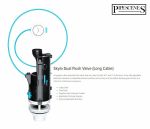 LONG CABLE Toilet Push Button Adjustable Dual Flush Cistern Syphon Drop Valve - Image 2