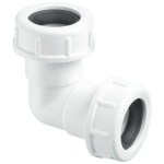 McALPINE Universal Overflow Pipe Elbow Bend fits 19-23mm 3/4" Pipe R2M - Image 2