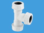 21.5mm Pipe Tee Compression No Glue Needed Overflow Condense Pipe T - Image 2