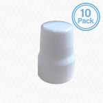 Pack of 10 White Universal Radiator Valve Caps | Lockshield Covers