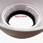 2" Flush Pipe Coupling Nut and Rubber Washer for 2" Cistern Syphon Valves - Image 2