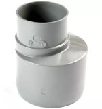 Polypipe SD46G Grey Rainwater Adaptor | 68mm Round to 110mm Offset Drain - Image 3