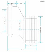 Toilet Waste Pipe Pan Connector 40mm Off Centre Stepped Push Fitting Outlet - Image 3