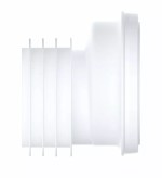 Toilet Waste Pipe Pan Connector 20mm Off Centre Stepped Push Fitting Outlet - Image 2