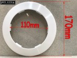 Toilet Soil Pipe Cover / Collar in White - 110mm - Image 3