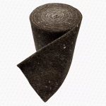 Flat Hair Felt Pipe Lagging Wrap | 4" Wide x 24ft Long Heavy Duty Insulation