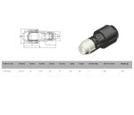 PLASS4 Universal Adaptor 25mm MDPE to 20-27mm Lead Copper Galvanised Iron PVC - Image 2