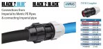 20mm Blue MDPE to Old 1/2" Black Water Main Pipe Metric to Imperial Joiner - Image 2