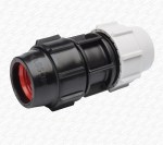 25mm Blue MDPE to Old 3/4" Black Water Main Pipe Metric to Imperial Joiner