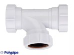 32mm 34mm 36mm Tee Branch Compression Multifit 1 1/4" Basin Waste Pipe Join