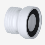 Viva PP0001 Straight Toilet Pan Connector | 110mm Push-Fit Soil Pipe Outlet
