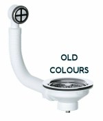 Kitchen Sink Basket Strainer Waste & Plug WITH Overflow Fitting Combined - Image 4