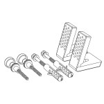 Angled Floor Toilet Pan fixing Kit - Image 2