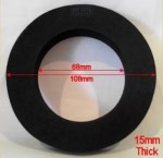 2" Large Foam Toilet Doughnut Washer (70mm x 105mm) | Cistern to Pan Seal - Image 3