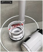 Fluidmaster PRO550LC LONG CABLE Toilet Flush Valve Dual Flush with Button - Image 2