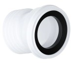 Toilet Waste Pipe Pan Connection 14 DEG Bent to Plastic Pipe Push Fitting Outlet - Image 4