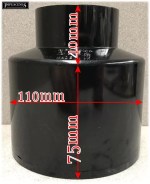 Polypipe SO65 in BLACK 110mm Soil Pipe to 62mm Boss Reducer Fitting - Image 4