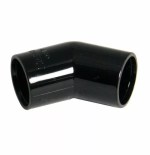 Overflow Condense Pipe 21.5mm Offset Bend 45 - Black Boiler Condensate