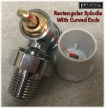 Replacement White Lockshield Radiator Valve Wheel Head Handle Cap Only - Image 6