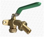 All In One Brass Garden Bib Tap & Back Plate Quarter Turn Lever Easy Use 15mm