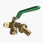 All-In-One Brass Garden Bib Tap and Backplate with Quarter Turn Lever (15mm)
