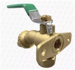 All In One Brass Garden Bib Tap & Back Plate Quarter Turn Lever Easy Use 15mm - Image 3