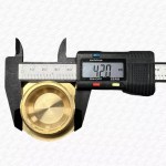 1 1/4" Brass Threaded Flanged Plug - 1.25 INCH BSP Thread Blank Bung - Image 2