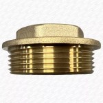 1 1/4" Brass Threaded Flanged Plug - 1.25 INCH BSP Thread Blank Bung - Image 6